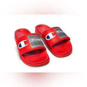Men’s Champion Red Slides (Size 9)